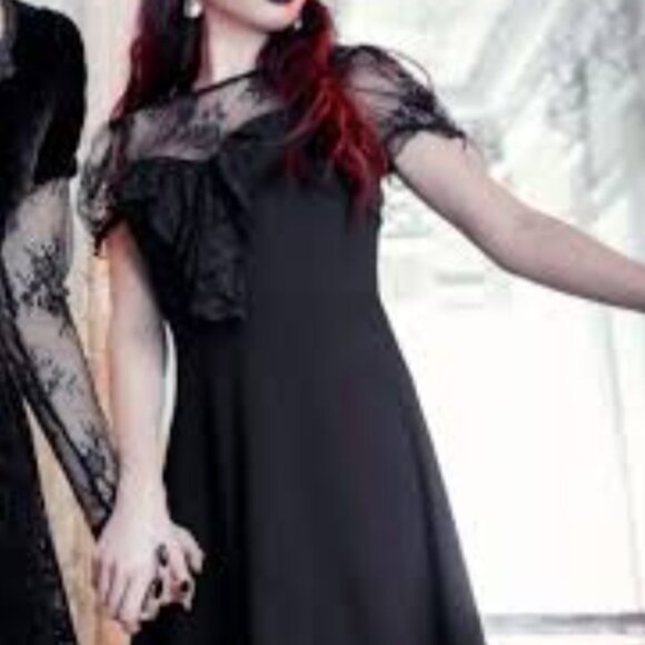 New Killstar Buffy Skater Black Dress - Picture 4 of 10